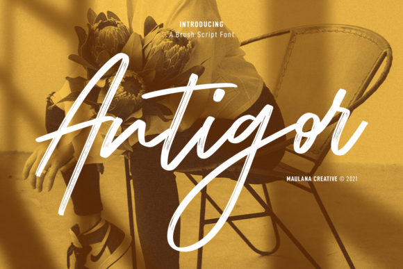 Antigor: A Modern Script Font for Elegant Editorial Design