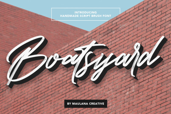 Boatsyard: A Handwritten Font for Editorial Elegance