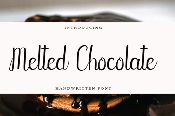 Discover Melted Chocolate: A Handwritten Font for Editorial Elegance