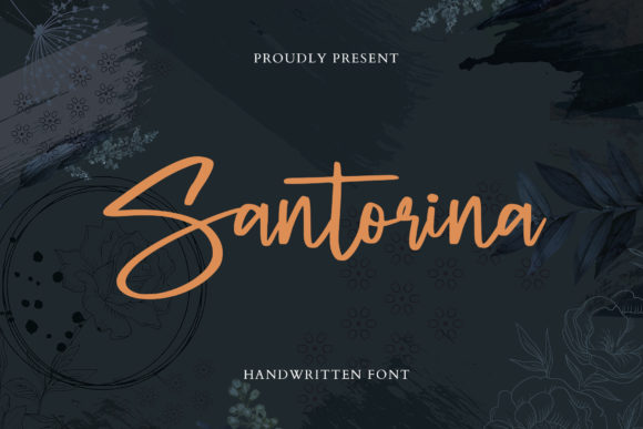 Discover Santorina: A Charming Handwritten Font for Branding