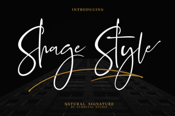 Enhance Your Brand with Shage Style Font