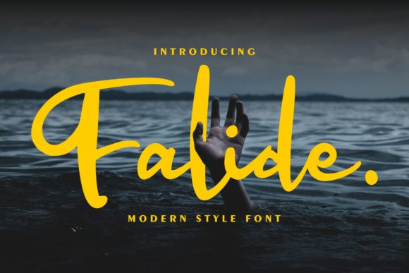 Falide: A Script Amp Font for Elegant Branding