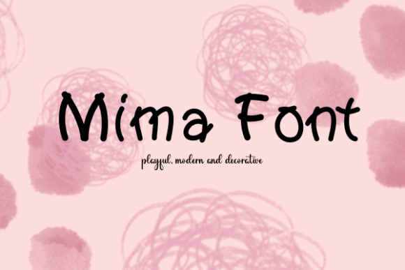Mima: A Handwritten Font for Engaging Visuals