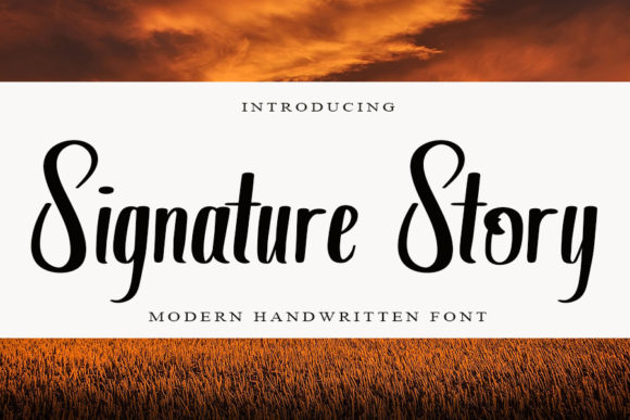 Signature Story: A Handwritten Font for Modern Web Design