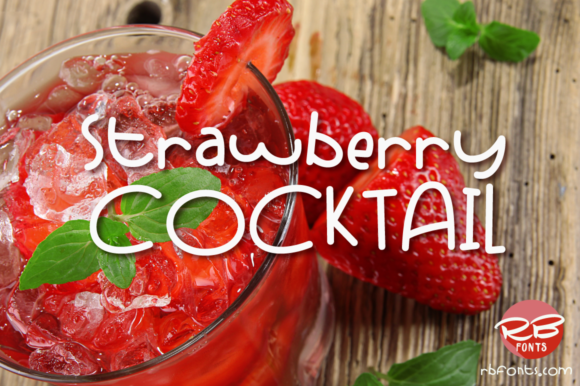 Strawberry Cocktail: A Charming Handwritten Font for Web Design