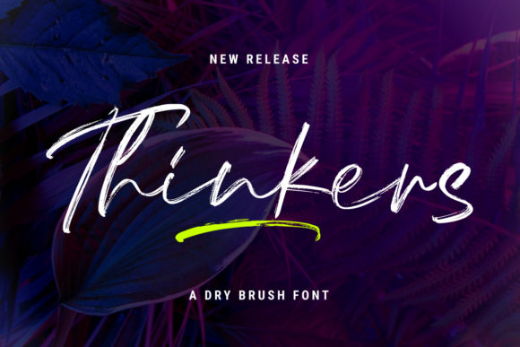 Thinkers: A Bold Handwritten Font for Engaging Visuals
