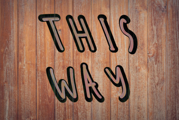 This Way: A Charming Handwritten Font for Crafters