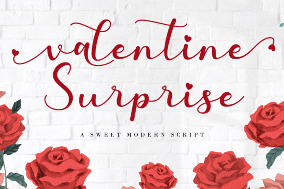 Valentine Surprise: A Romantic Script Font for Makers