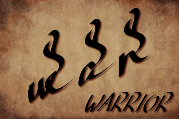 War Warrior: A Handwritten Font for Editorial Elegance